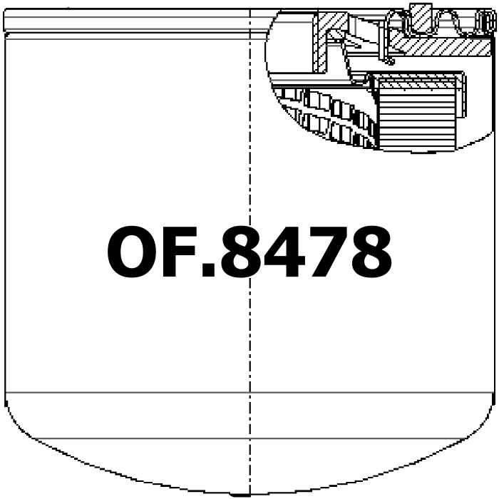 Side of Fai Filtri CS-050-0-3-A25-A - Oil Filter