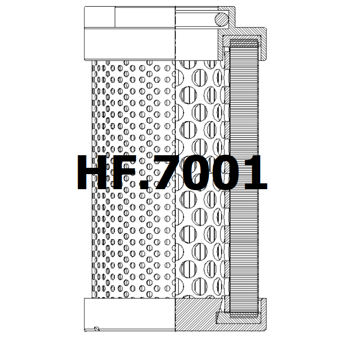 Side of Fai Filtri D-0500-A25-NH-A - Hydraulic Filter