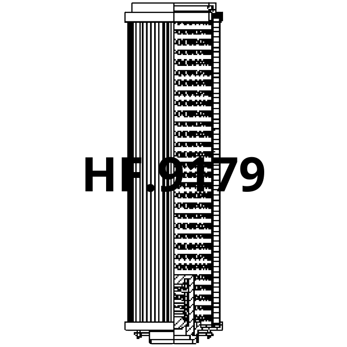 Side of Fai Filtri R-0660-P25-NHA - Hydraulic Filter