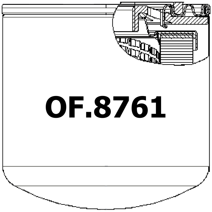 Side of Fiaam FT5527 - Oil Filter
