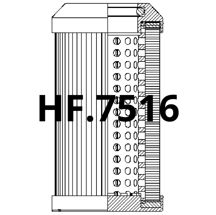 Side of Filtrec D130G25B - Hydraulic Filter