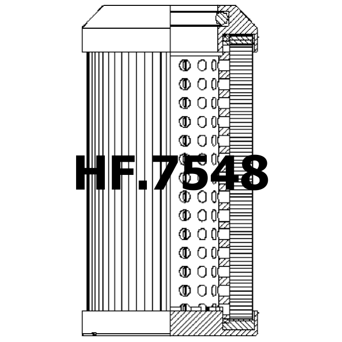 Side of Filtrec D133G25B - Hydraulic Filter