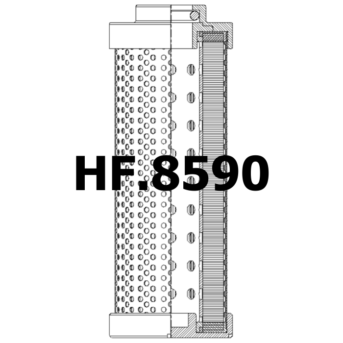 Side of Filtrec DHD30S50B - Hydraulic Filter
