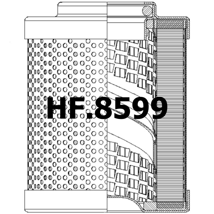 Side of Filtrec DHD55G03B - Hydraulic Filter