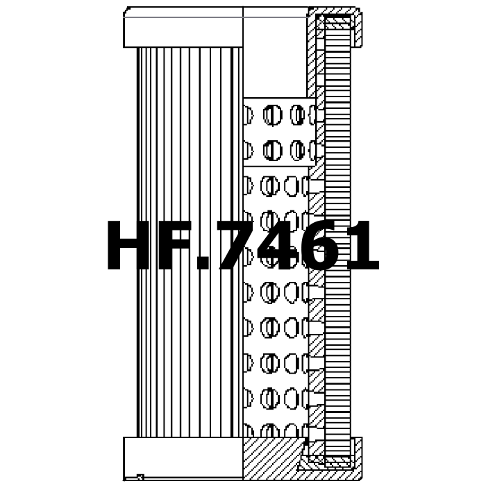 Side of Filtrec DMD0011W60B - Hydraulic Filter
