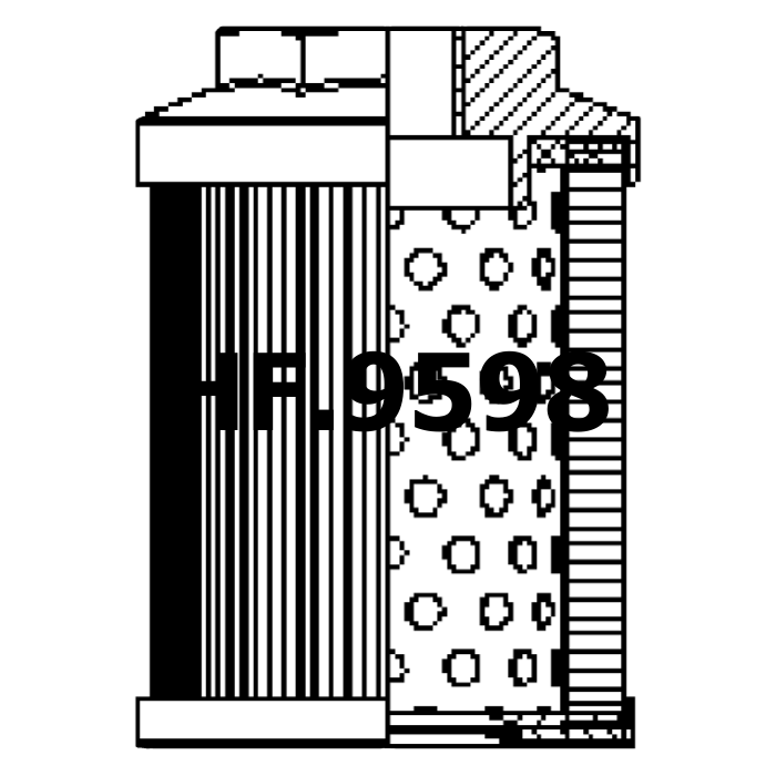Side of Filtrec FS176B8T250 - Hydraulic Filter