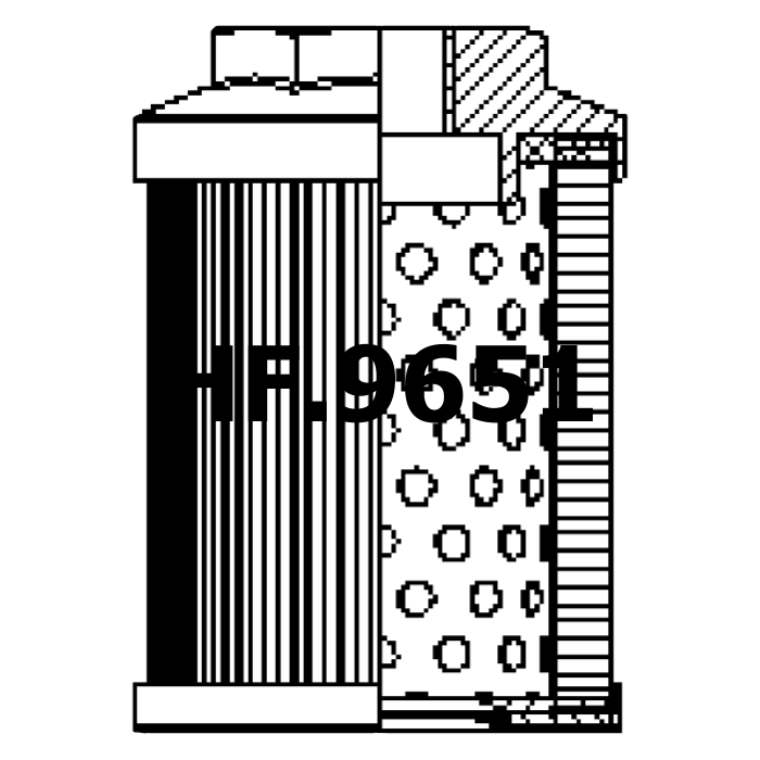 Side of Filtrec FS186B10T250 - Hydraulic Filter
