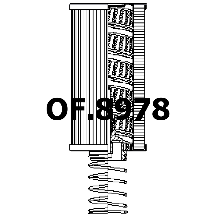 Side of Filtrec R165G25B - Oil Filter