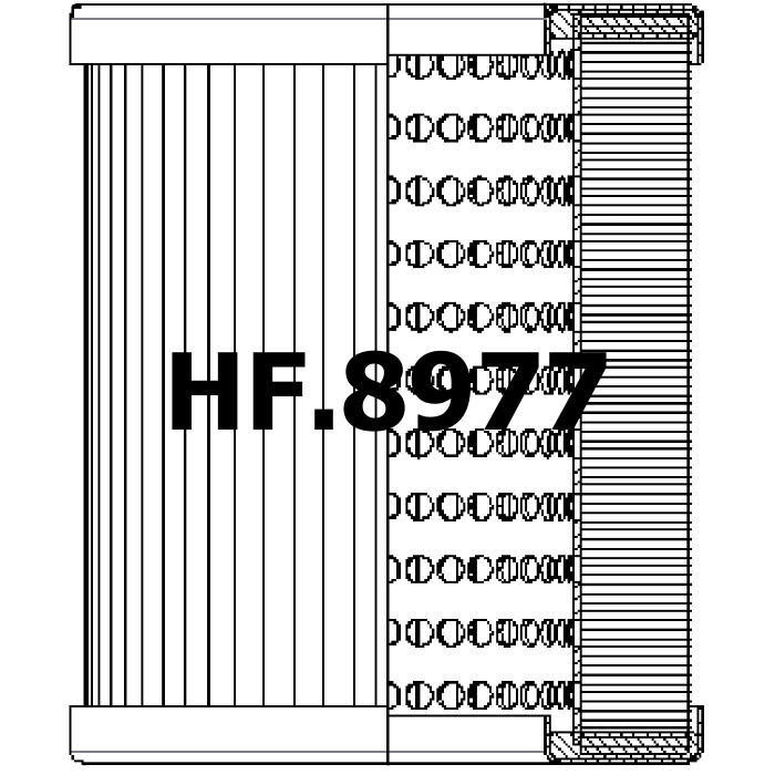 Side of Filtrec R221T25 - Hydraulic Filter