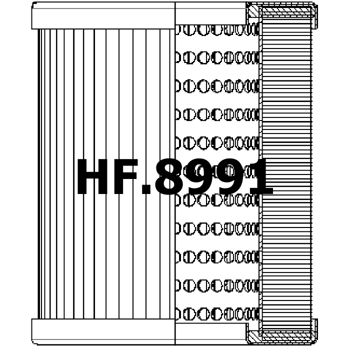Side of Filtrec R241G10 - Hydraulic Filter