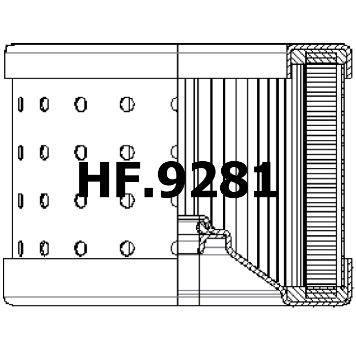 Side of Filtrec R714C25 - Hydraulic Filter
