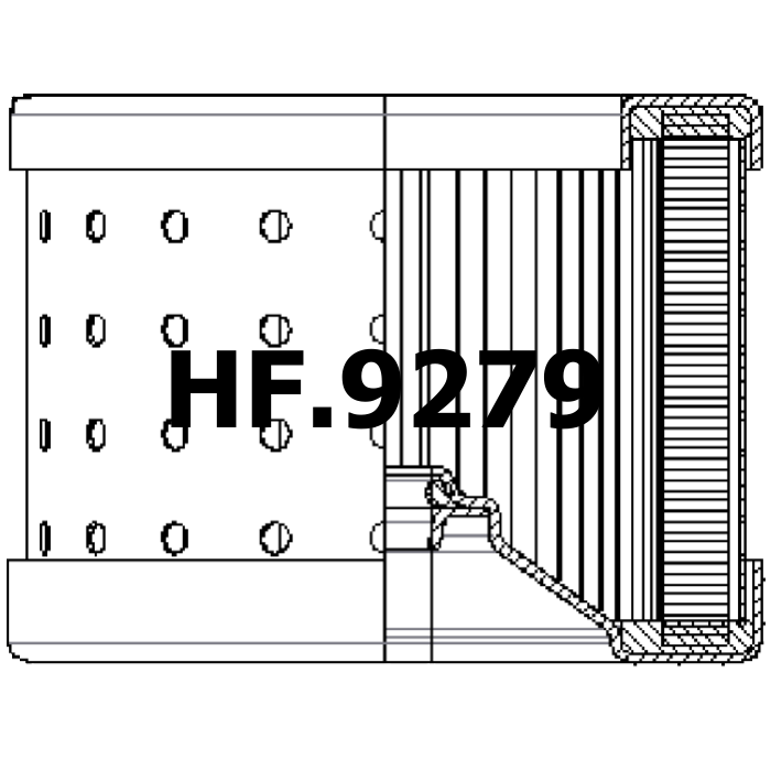 Side of Filtrec R714T100 - Filtros Hidraulicos