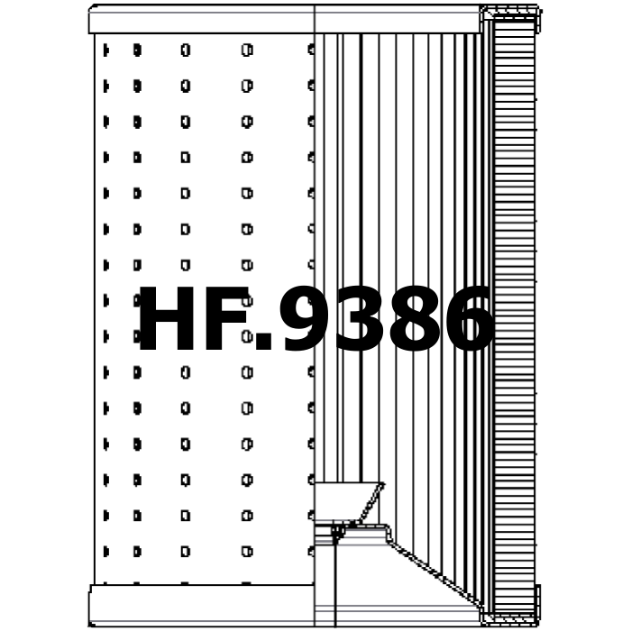 Side of Filtrec R730G03 - Hydraulic Filter