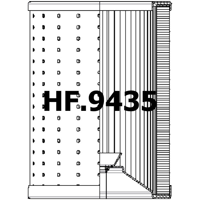Side of Filtrec R732C25 - Hydraulic Filter