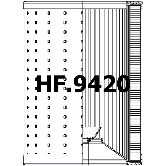 Side of Filtrec R733T40 - Hydraulic Filter