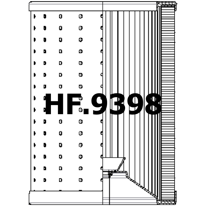 Side of Filtrec R734C10 - Hydraulic Filter