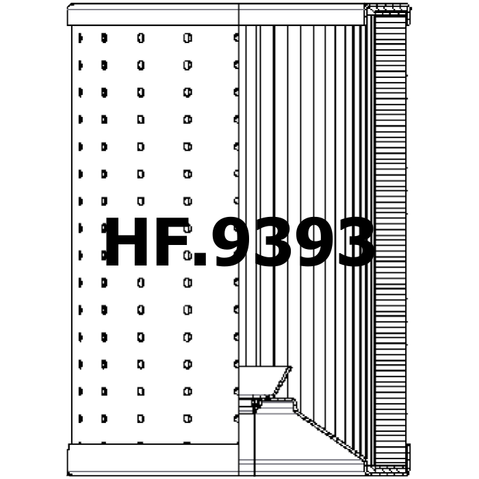 Side of Filtrec R734G25 - Hydraulic Filter