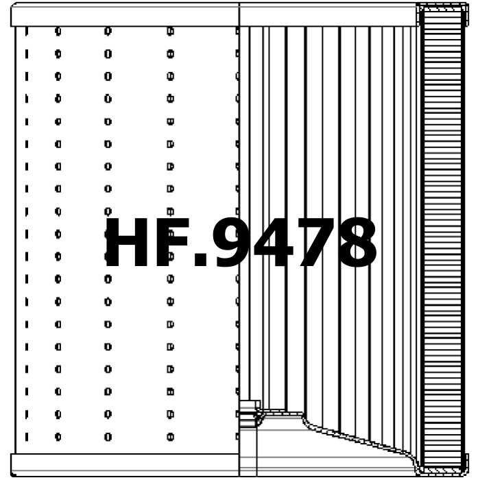 Side of Filtrec R742C25 - Filtro idraulico