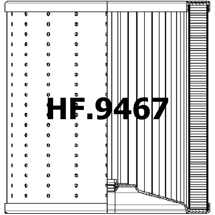 Side of Filtrec R742G03 - Filtro idraulico