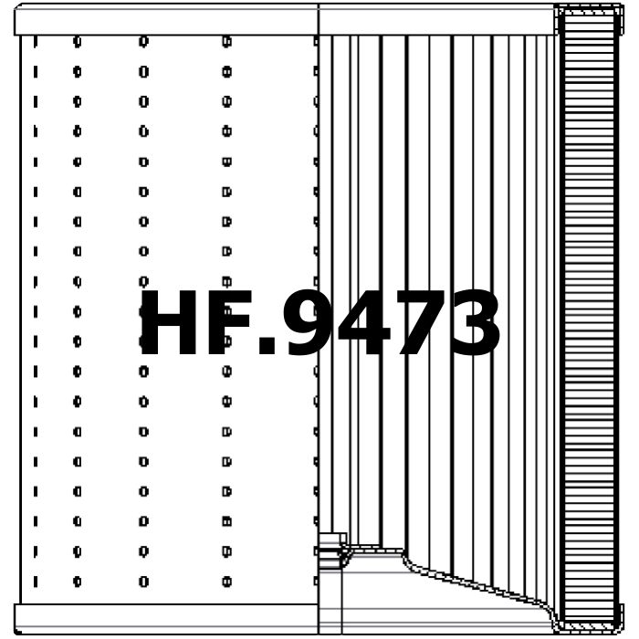 Side of Filtrec R742T40 - Hydraulic Filter