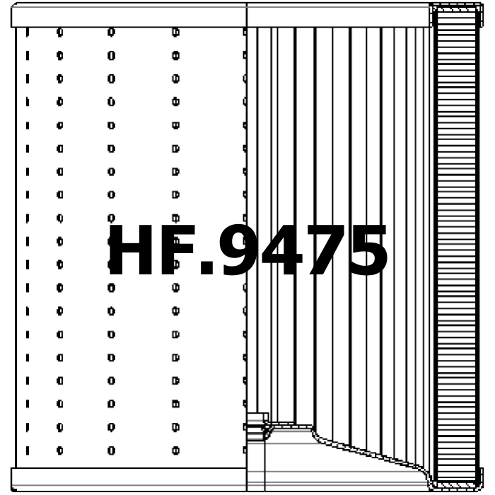 Side of Filtrec R742T60 - Filtro idraulico