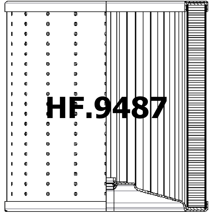 Side of Filtrec R743C10 - Filtro idraulico