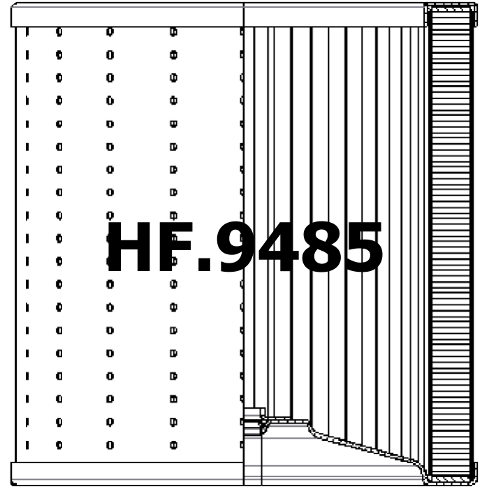 Side of Filtrec R743T60 - Filtros Hidraulicos