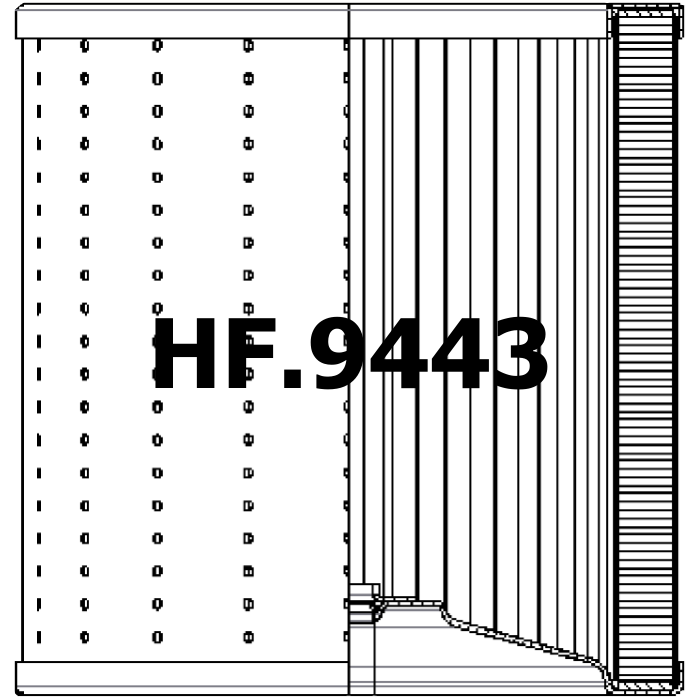 Side of Filtrec R745T100 - Hydraulic Filter