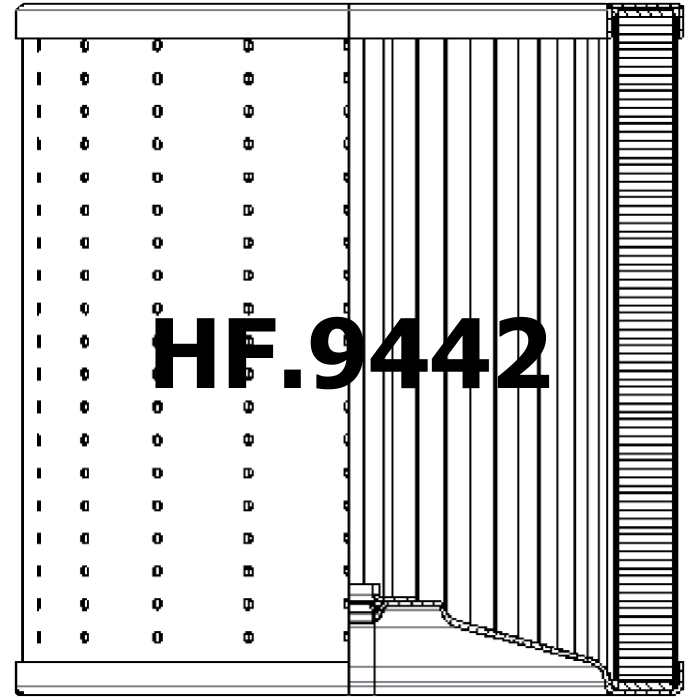 Side of Filtrec R745T60 - Hydraulic Filter