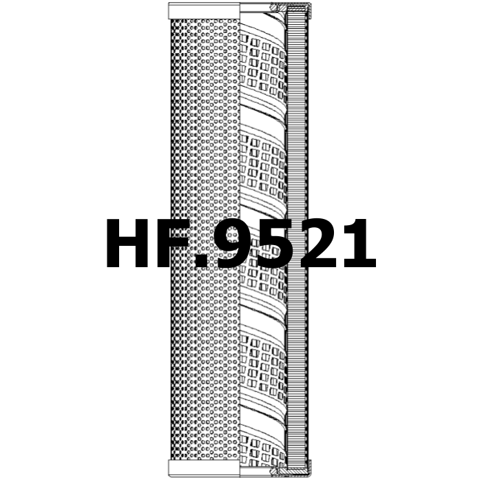 Side of Filtrec RHK251G15B - Filtro Hidráulico