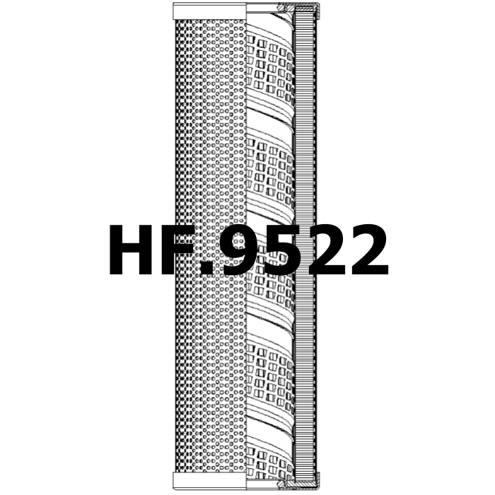 Side of Filtrec RHK251G15V - Filtro Hidráulico