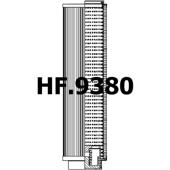 Side of Filtrec RHR2600B200B3/AB1 - Filtros Hidraulicos