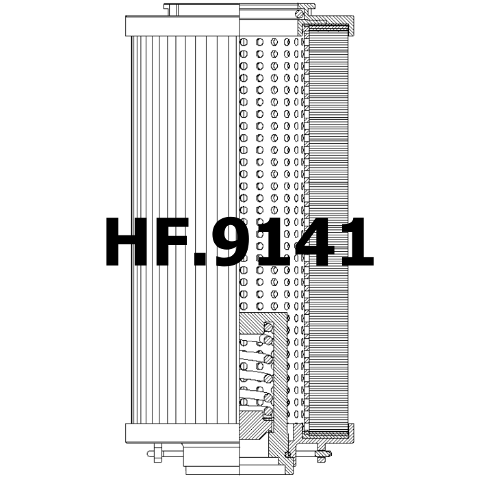 Side of Filtrec RHR330S200B3/AB1 - Filtro Hidráulico