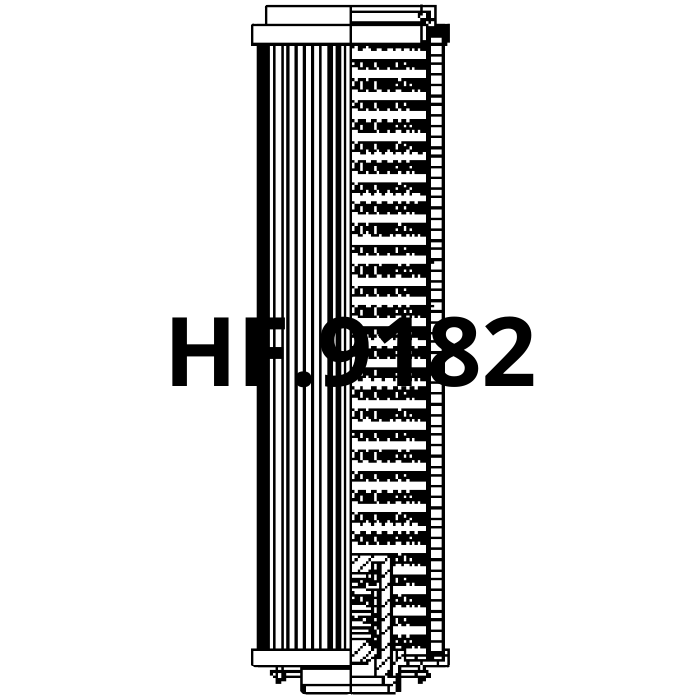 Side of Filtrec RHR660B200B - Filtro Hidráulico