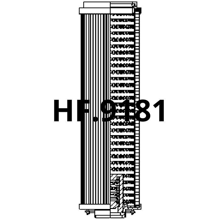 Side of Filtrec RHR660S100B3/AB1 - Filtro Hidráulico