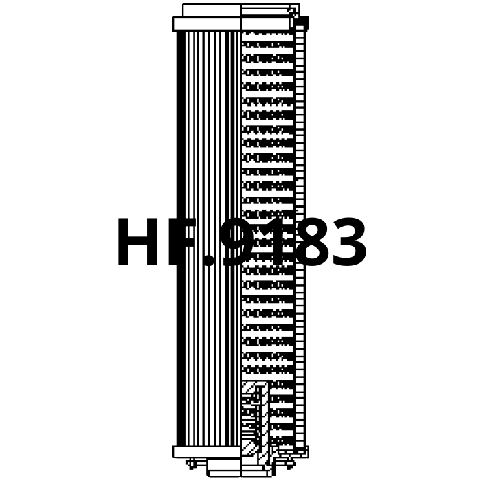 Side of Filtrec RHR660S200B3/AB1 - Filtro Hidráulico