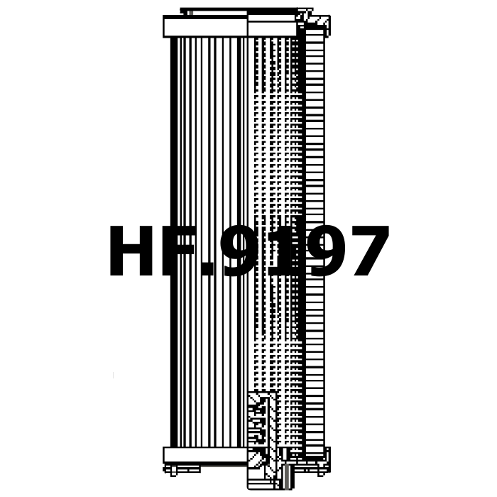 Side of Filtrec RHR850B200B - Hydraulic Filter