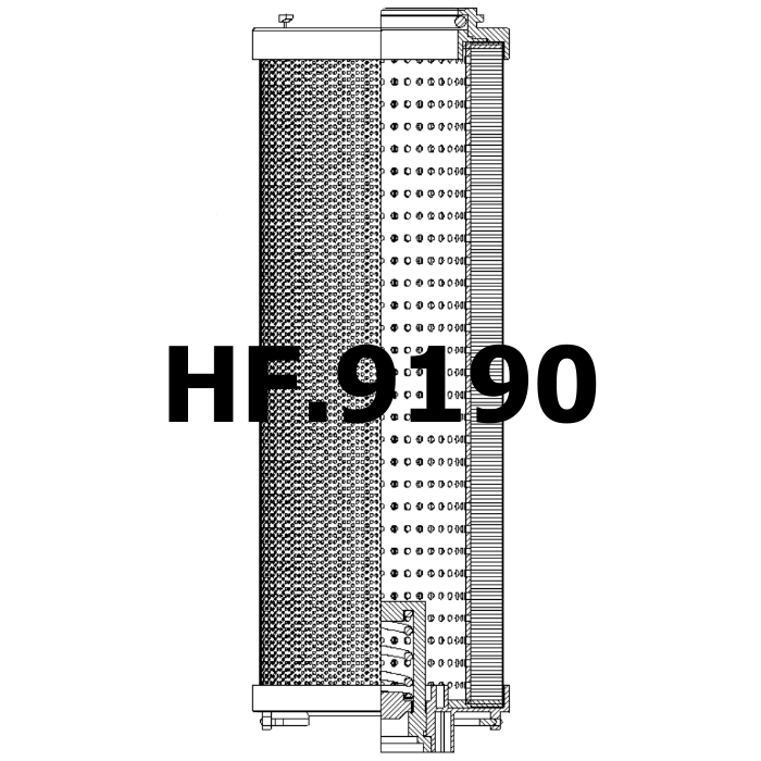 Side of Filtrec RHR850G05B3/AB1 - Filtro Hidráulico