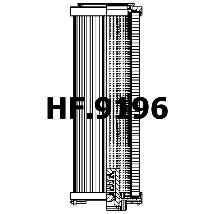 Side of Filtrec RHR850S100B3/AB1 - Filtro Hidráulico
