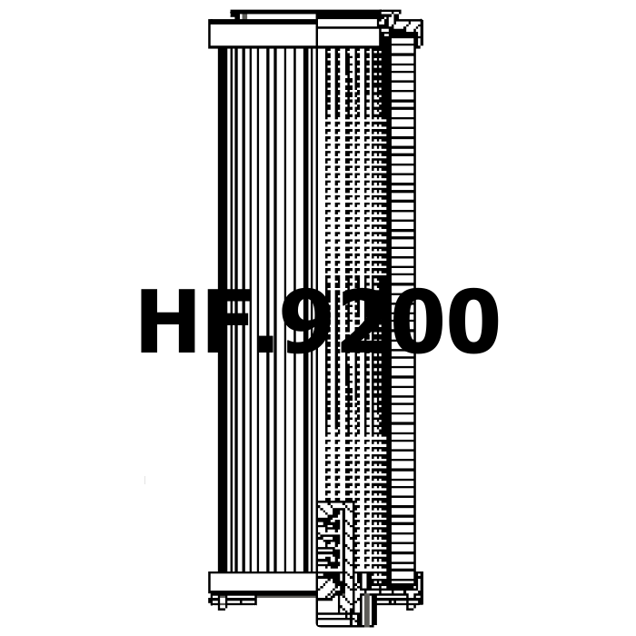 Side of Filtrec RHR850S25B3/AB1 - Filtro Hidráulico