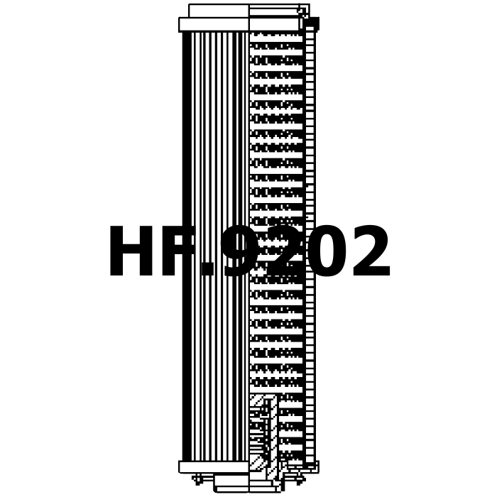 Side of Filtrec RHR850S50B3/AB1 - Filtro Hidráulico