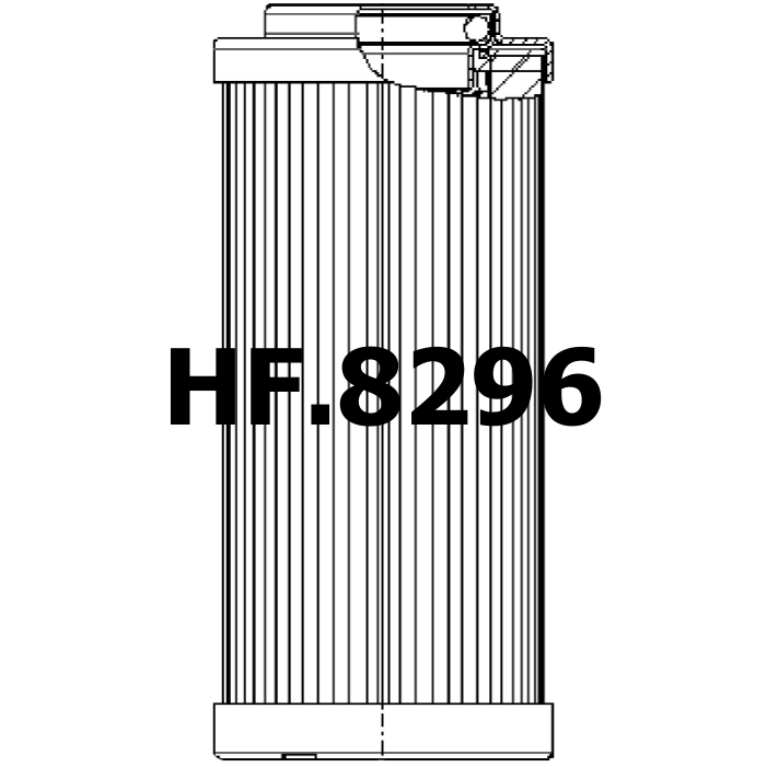 Side of Filtrec XD040G10B - Hydraulic Filter