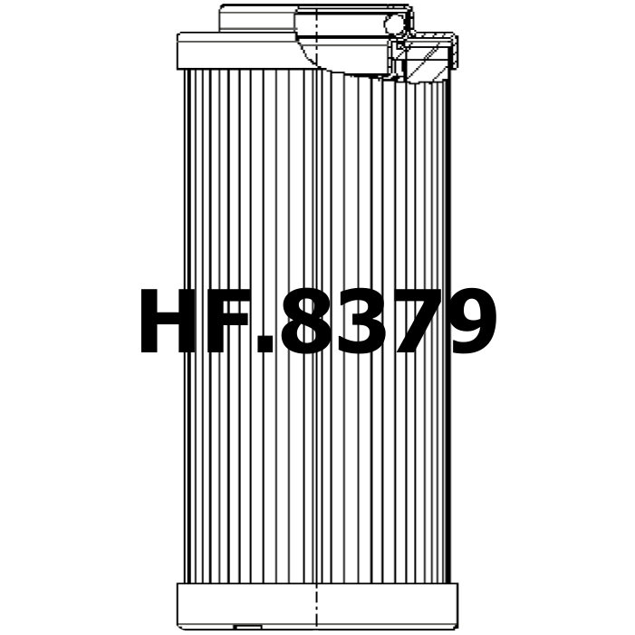 Side of Filtrec XD400G25BV - Hydraulic Filter