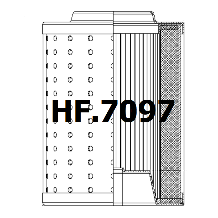 Side of Finn Filter FFIU12390250 - Filtro idraulico