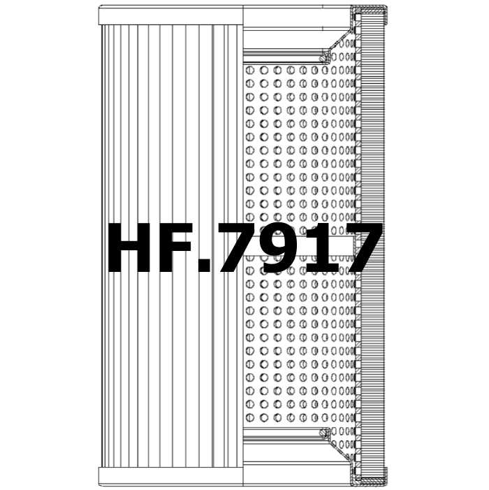 Side of Fleetguard HF30124 - Hydraulic Filter