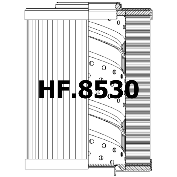 Side of Fleetguard HF30220 - Hydraulic Filter
