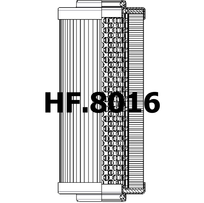Side of Fleetguard HF30712 - Hydraulic Filter