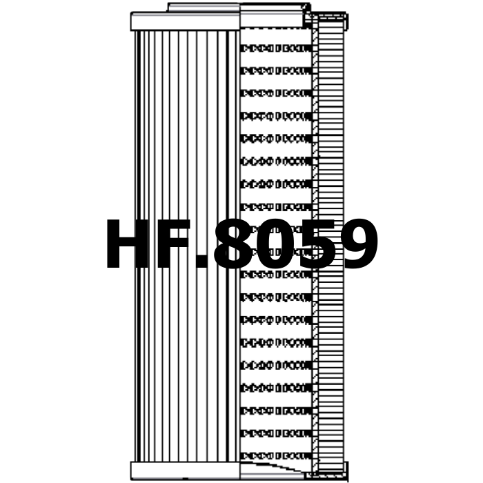 Side of Fleetguard HF30771 - Filtro idraulico