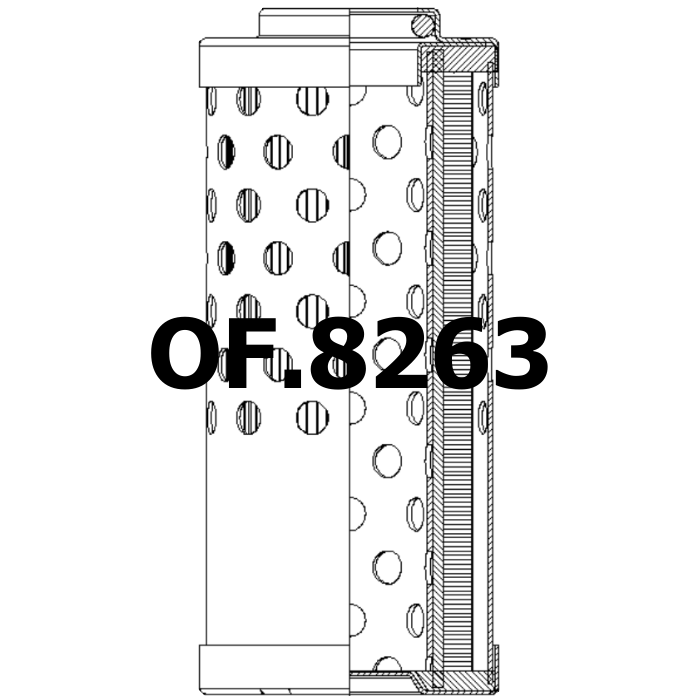Side of Fleetguard HF35269 - Ölfilter