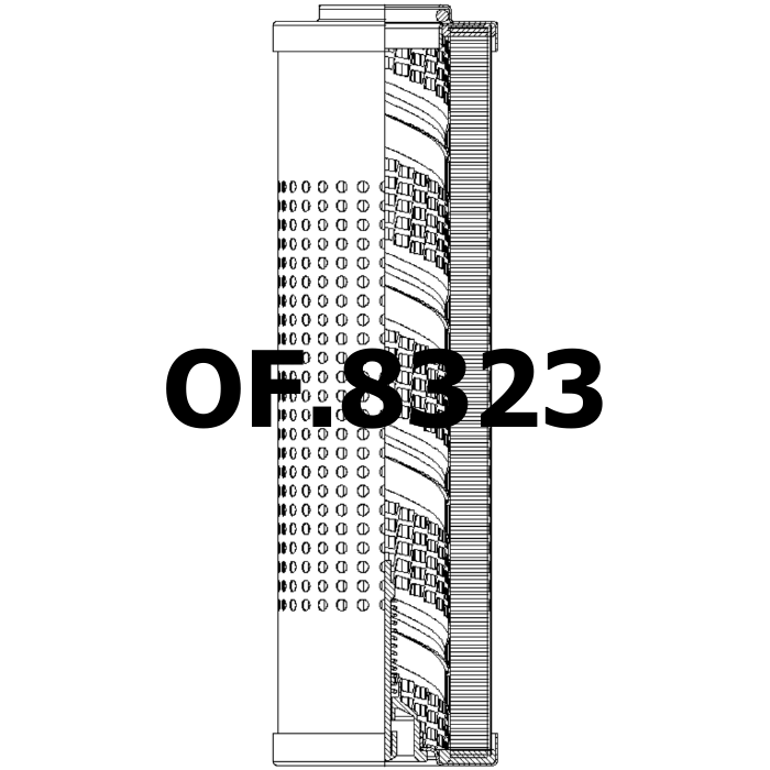 Side of Fleetguard HF35313 - Oil Filter
